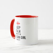 Keep calm and let the Georgian Girl handle it Mug (Front Left)