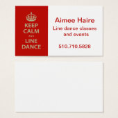 Keep Calm and Line Dance (Front & Back)