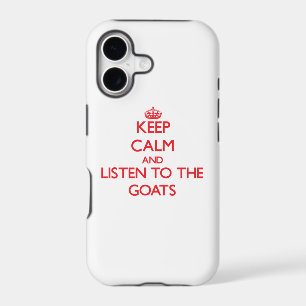 Keep calm and listen to the Goats iPhone 17 Case