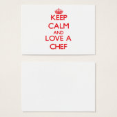 Keep Calm and Love a Chef (Front & Back)