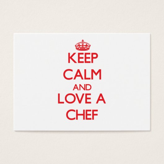 Keep Calm and Love a Chef (Front)