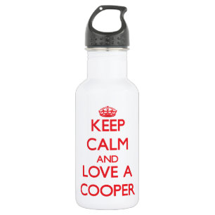 Keep Calm and Love a Cooper Water Bottle
