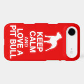 Keep Calm And Love A Pit Bull - iPhone 4/4S Case (Back (Horizontal))