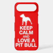 Keep Calm And Love A Pit Bull - iPhone 4/4S Case (Back)