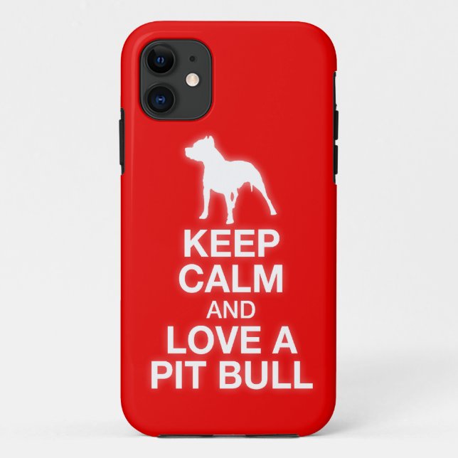 Keep Calm And Love A Pit Bull iPhone 5 Case (Back)