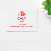 Keep Calm and Love an Administrative Assistant (Desk)