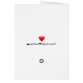 Keep Calm and Love Ballet Gift Print Cards (Back)