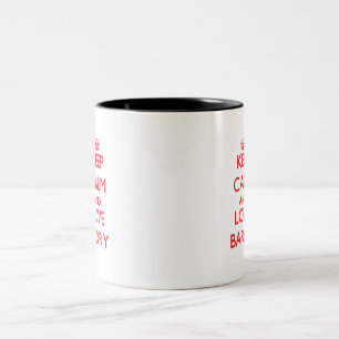 Keep calm and love Barry Two-Tone Coffee Mug