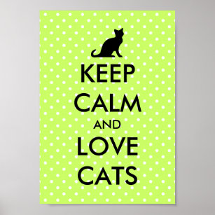 keep calm and love black cats