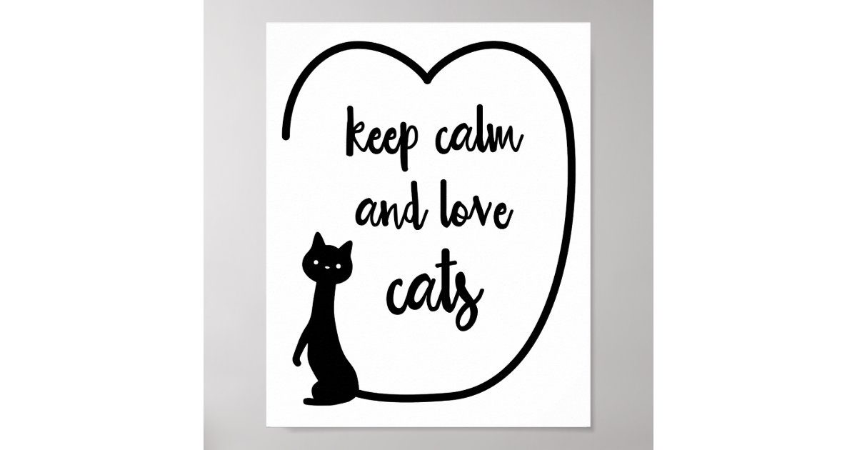 keep calm and love black cats