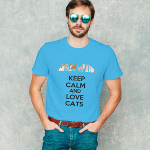 Keep Calm and Love Cats T-Shirt