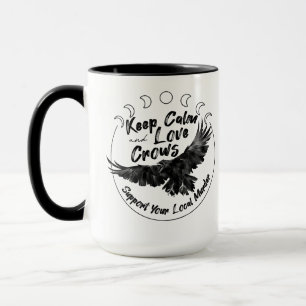 Keep Calm and Love Crows mug