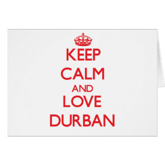 Keep Calm and Love Durban Cards