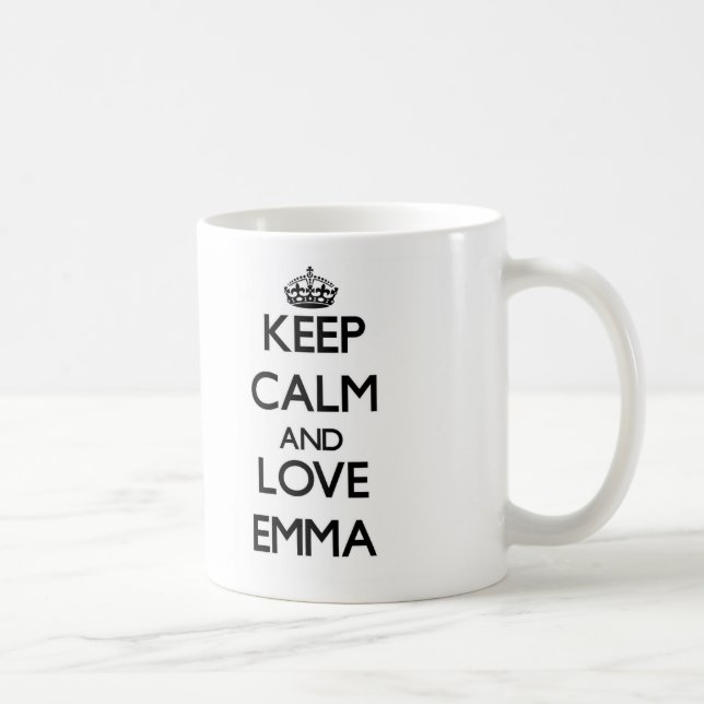 Keep Calm and Love Emma Coffee Mug (Right)