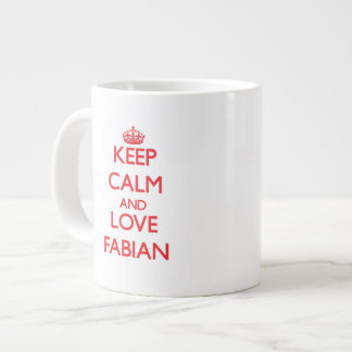 Keep Calm and Love Fabian Giant Coffee Mug