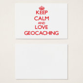 Keep calm and love Geocaching (Front & Back)