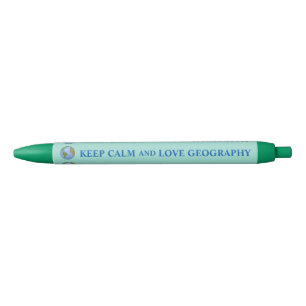 Keep Calm and Love Geography Customizable Pen