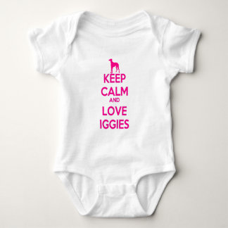 Keep Calm and Love Iggies Baby Bodysuit