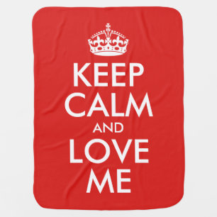 Keep Calm And Love Me (2 sided) Stroller Blanket