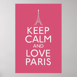 Keep Calm and Love Paris Poster