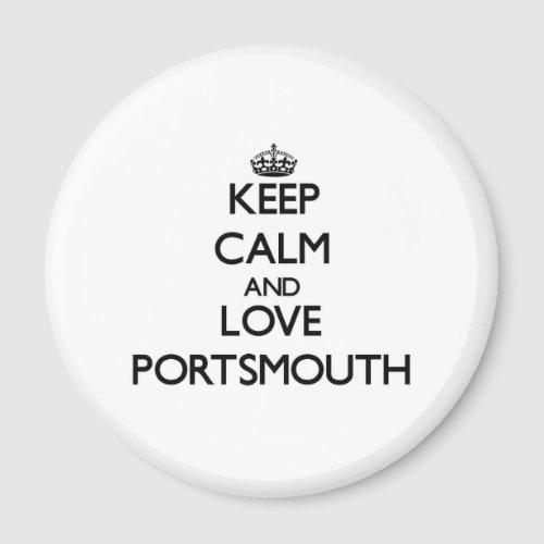 Keep Calm and love Portsmouth Magnet