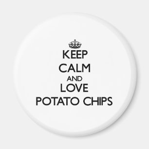 Keep calm and love Potato Chips Magnet