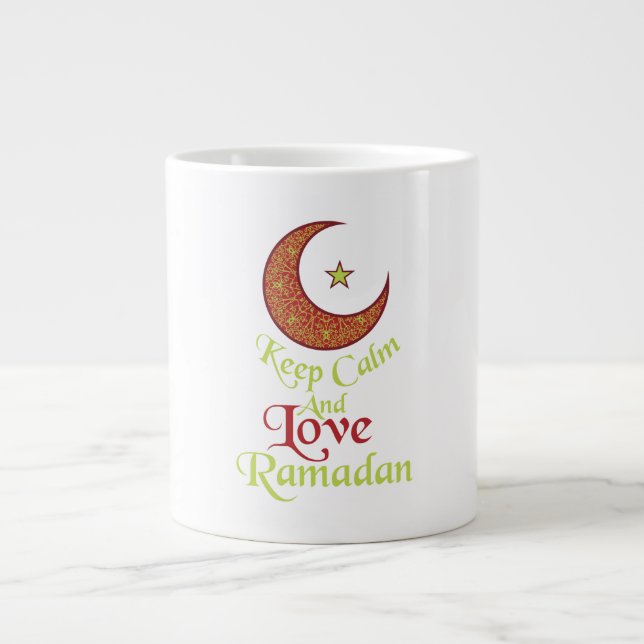 Keep Calm and Love Ramadan Giant Coffee Mug (Front)