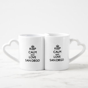 Keep Calm and love San Diego Coffee Mug Set