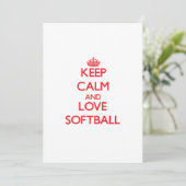 Keep calm and love Softball (Standing Front)