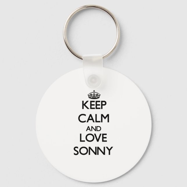 Keep Calm and Love Sonny Keychain (Front)