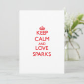 Keep calm and love Sparks (Standing Front)