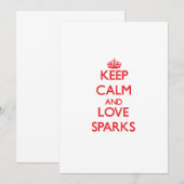 Keep calm and love Sparks (Front/Back)