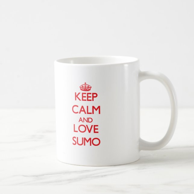 Keep calm and love Sumo Coffee Mug (Right)