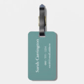 Keep Calm and Love Turtles Luggage Tag (Back Vertical)