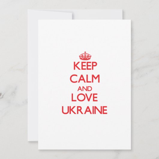 Keep Calm and Love Ukraine (Front)