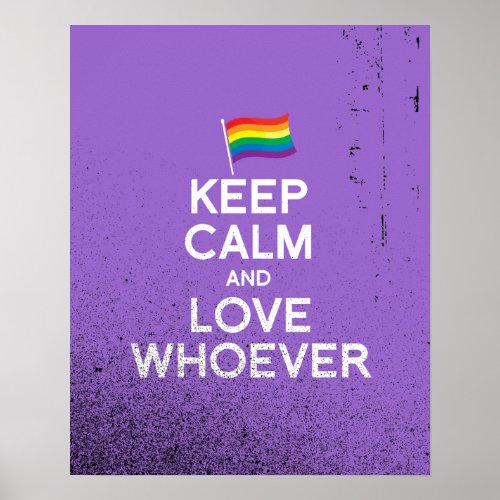 KEEP CALM AND LOVE WHOEVER _ _png Poster