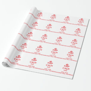 Keep Calm and Love your Architectural Technician Wrapping Paper