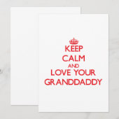 Keep Calm and Love your Granddaddy (Front/Back)