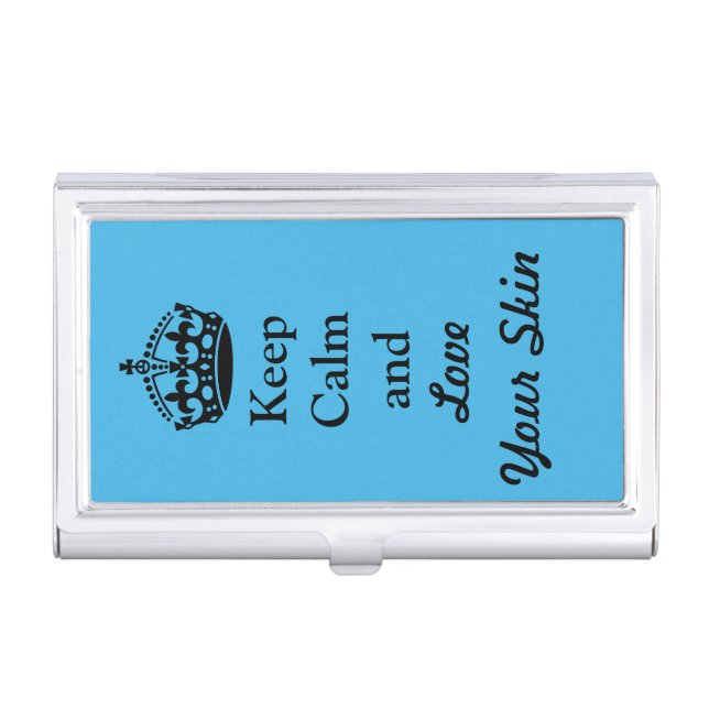 Keep Calm and Love Your Skin Business Card Case (Front)
