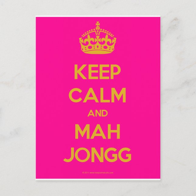 Keep-Calm-And-Mah-Jongg.pdf Postcard (Front)