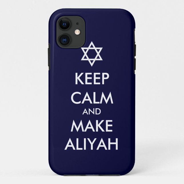 Keep Calm And Make Aliyah Case-Mate iPhone Case (Back)