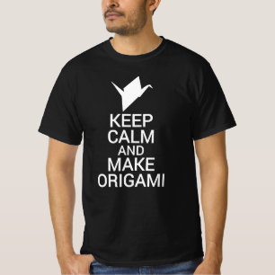 Keep Calm And Make Origami Paper Folding Japanese T-Shirt