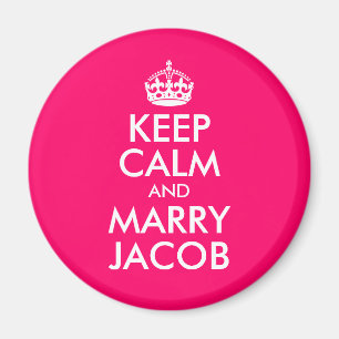 Keep Calm and Marry Jacob Magnet