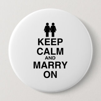 Keep Calm and Marry On Button