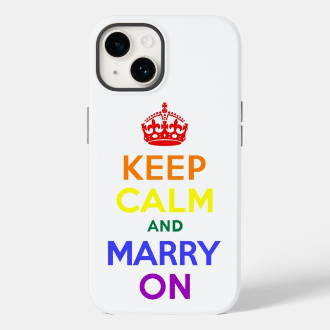 Keep Calm and Marry On Case-Mate iPhone Case (Back)
