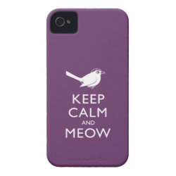 Keep Calm and Meow Case-Mate iPhone 4 Barely There Universal Case