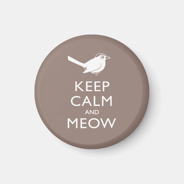 Keep Calm and Meow Magnet (Front)