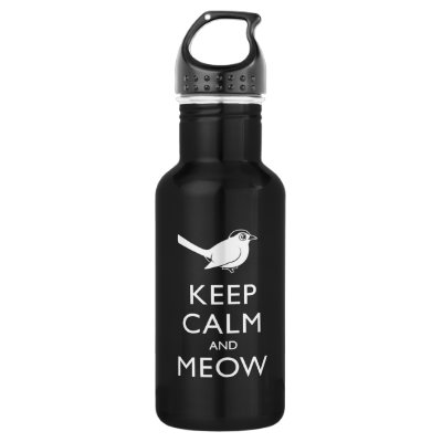 Keep Calm and Meow Water Bottle