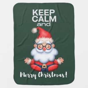 Keep Calm and Merry Christmas Baby Blanket