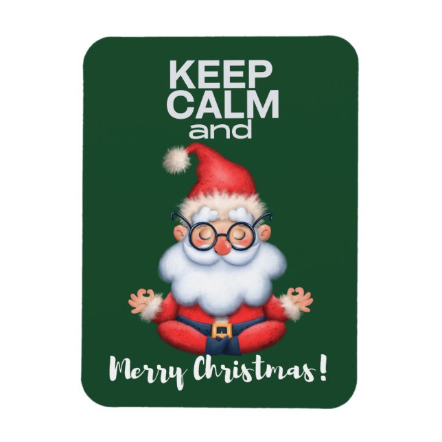 Keep Calm and Merry Christmas Magnet (Vertical)